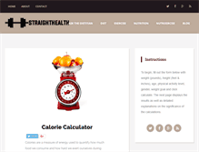 Tablet Screenshot of calorieneedscalculator.com